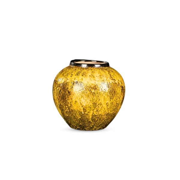 SOGA 21x22cm Yellow Small Ceramic Flower Vase Elegant Living Room Home Decor, Home & Living>Home Decor>Vases, , , , ,  - NZ DEPOT 1