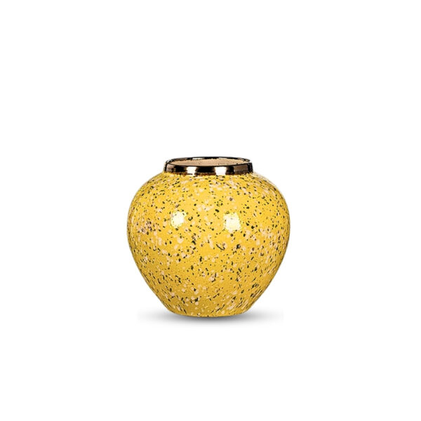 Soga 21X22Cm Yellow With White Mini Floral Small Ceramic Flower Vase Elegant Living Room Home Decor, Home &Amp; Living, Home Decor, Vases, , ,  - Nz Depot 1