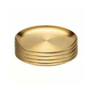 Buy SOGA 23cm Premium Gold Grilling Plate Durable Heat Resistant Perfect for BBQs and Outdoor Cooking Kitchen Essential Online - home & living > kitchen & dining > cookware > saucepans - 1 - NZ Depot Free Shipping