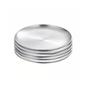 Buy SOGA 23cm Premium Silver Grilling Plate Durable Heat Resistant, Perfect for BBQs and Outdoor Cooking Kitchen Essential Online - home & living > kitchen & dining > cookware > saucepans - 1 - NZ Depot Free Shipping