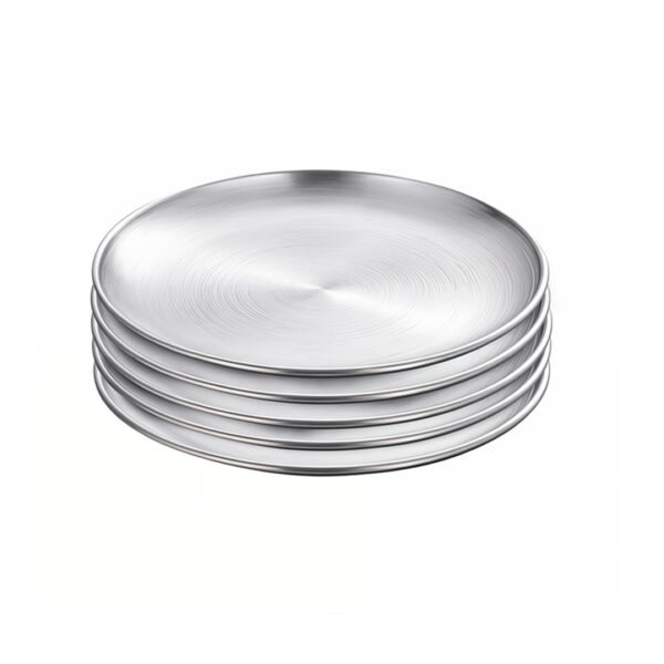 Soga 26Cm Premium Silver Grilling Plate Durable Heat Resistant Perfect For Bbqs And Outdoor Cooking Kitchen Essential, Home &Amp; Living &Gt; Kitchen &Amp; Dining &Gt; Cookware &Gt; Saucepans, , , , ,  - Nz Depot 1