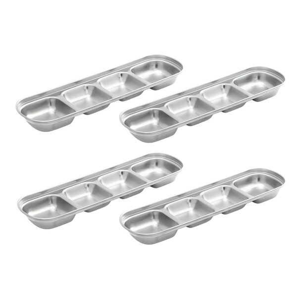 Soga 26Cm Silver Sauce Pan With Four Compartments Divided Sauce Dish Kitchen Essential, Home &Amp; Living &Gt; Kitchen &Amp; Dining &Gt; Cookware &Gt; Saucepans, , , , ,  - Nz Depot 1