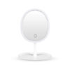 SOGA 26cm White Oval Smart LED Makeup Bedroom Table Vanity Mirror Tricolor Adjustable Light, Home>Bathroom>Bathroom Accessories>Bathroom Storage, , , , ,  - NZ DEPOT 1