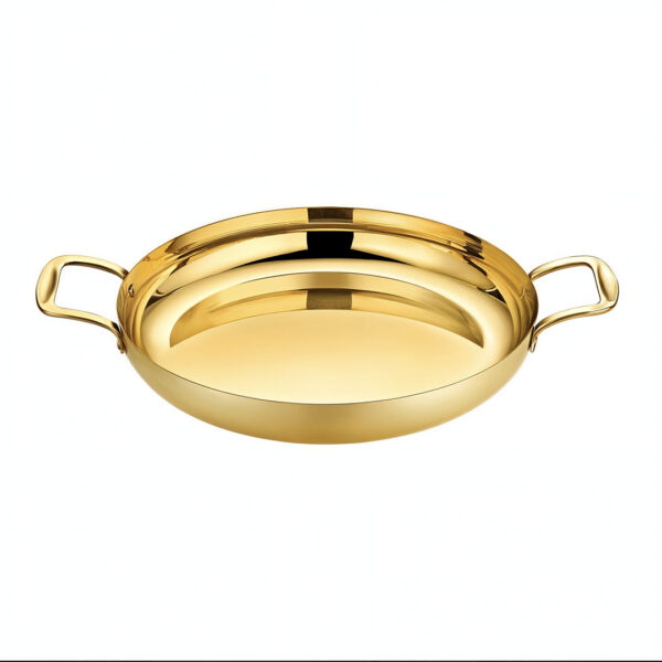 SOGA 28cm Flat Base Seafood Dry Pot in Elegant Gold Color with Durable for Kitchen Essential, home & living, kitchen & dining, cookware, casserole dishes, ,  - NZ DEPOT 1