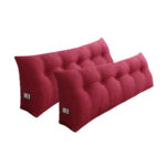 SOGA 2X 120cm Rose Red Triangular Wedge Bed Pillow Headboard Backrest Bedside Tatami Cushion Home Decor, Furniture>Living Room Furniture>Occasional Chairs, , , , ,  - NZ DEPOT 1