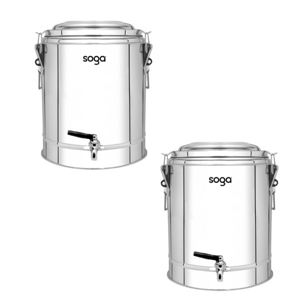 SOGA 2X 40L Stainless Steel Insulated Stock Pot Hot & Cold Beverage Container, Home & Living, Kitchen & Dining, Barware, Spirit Dispensers, ,  - NZ DEPOT 1