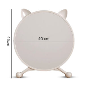 SOGA 2X 40cm White Smart Makeup Bedroom Table Mirror Cat Ear Style No LED Light, Home, Bathroom, Bathroom Accessories, Bathroom Storage, ,  - NZ DEPOT 2