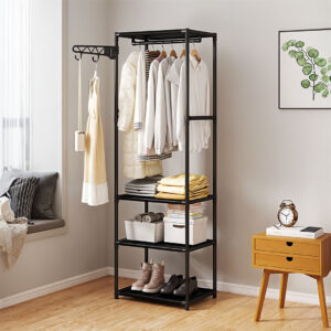 SOGA 2X 45x35cm Hanging Clothes Rack Storage w/ 3 Layer Organizer Adjustable ShelvesSturdy Space-Saving, Furniture, Storage & Shelving, Shoe Storage, , ,  - NZ DEPOT 2