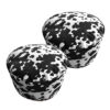 SOGA 2X 48x35cm Round Soft Pouffe Seat Cushion Elegant Home Accent D?cor Stylish Footstool, Furniture>Living Room Furniture>Occasional Chairs, , , , , - NZ DEPOT 1