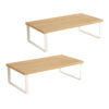 SOGA 2X 50cm Wood Computer Monitor Elevated Stand Desktop Support Station Rack, Furniture>Living Room Furniture>Tables, , , , ,  - NZ DEPOT 1