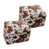 SOGA 2X 55x35cm Squared Soft Pouffe Seat Cushion Elegant Home Accent D?cor Stylish Footstool, Furniture>Living Room Furniture>Occasional Chairs, , , , ,  - NZ DEPOT 1