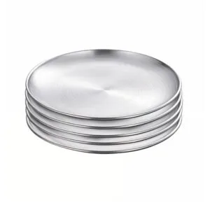 Buy SOGA 30cm Premium Silver Grilling Plate Durable Heat Resistant Perfect for BBQs and Outdoor Cooking Kitchen Essential Online - home & living > kitchen & dining > cookware > saucepans - 1 - NZ Depot Free Shipping