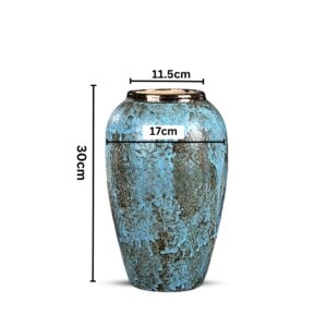 SOGA 30x19cm Light Blue Medium Ceramic Flower Vase Elegant Living Room Home Decor, Home & Living, Home Decor, Vases, , ,  - NZ DEPOT 2