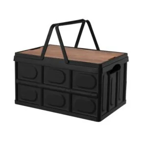 Buy SOGA 34.5 cm 18L Black Car & Camping Foldable Storage Box Crate Stackable Container with Handle Online - Furniture/Storage & Shelving/Home Storage - 1 - NZ Depot Free Shipping