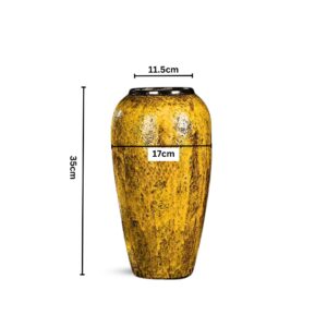 SOGA 35x17cm Yellow Large Ceramic Flower Vase Elegant Living Room Home Decor, Home & Living, Home Decor, Vases, , ,  - NZ DEPOT 2