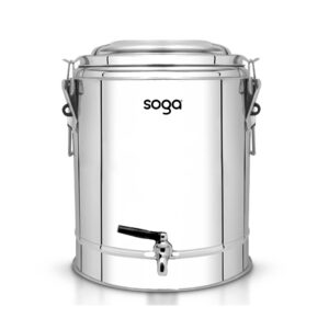 SOGA 40L Stainless Steel Insulated Stock Pot Dispenser Hot Cold Beverage Container With Tap Spirit Dispensers InsulatedPotwTap3105 NZ DEPOT - NZ DEPOT