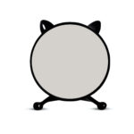SOGA 40cm Black Smart Makeup Bedroom Table Mirror Cat Ear Style No LED Light, Home>Bathroom>Bathroom Accessories>Bathroom Storage, , , , ,  - NZ DEPOT 1