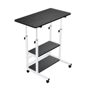 SOGA 40x80cm Black Bedside Table Movable Bedroom Desk Student Computer Table, Furniture, Living Room Furniture, Tables, , ,  - NZ DEPOT 1