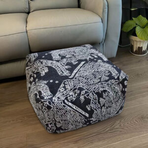 SOGA 55x30cm Black Squared Soft Pouffe Seat Cushion Elegant Home Accent D?cor Stylish Footstool, Furniture, Living Room Furniture, Occasional Chairs, , ,  - NZ DEPOT 2