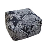SOGA 55x30cm Black Squared Soft Pouffe Seat Cushion Elegant Home Accent D?cor Stylish Footstool, Furniture>Living Room Furniture>Occasional Chairs, , , , ,  - NZ DEPOT 1