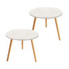 SOGA 60x60cm White Small Side Coffee Table Living Room Balcony Home D?cor Style, Furniture>Living Room Furniture>Tables, , , , ,  - NZ DEPOT 1