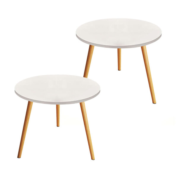 SOGA 60x60cm White Small Side Coffee Table Living Room Balcony Home D?cor Style, Furniture>Living Room Furniture>Tables, , , , ,  - NZ DEPOT 1