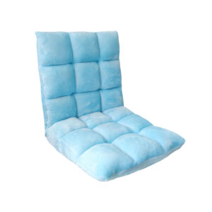 SOGA Floor Recliner Collapsible Lounge Sofa Couch Folding Chair Cushion Light Blue, Furniture, Living Room Furniture, Occasional Chairs, , ,  - NZ DEPOT 1