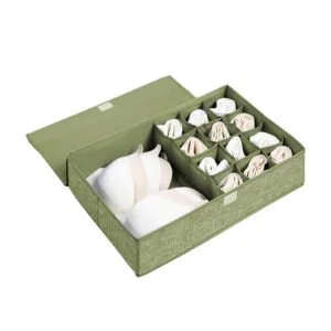 Buy SOGA Green Flip Top Underwear Storage Box Foldable Wardrobe Partition Drawer Home Organiser Online - Furniture/Storage & Shelving/Home Storage - 1 - NZ Depot Free Shipping