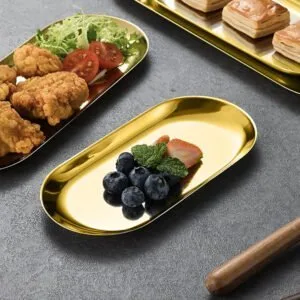 Buy SOGA Silver Nordic Oval Plate Set Small Medium, and Large for 3 Pieces Kitchen Essentials Online - home & living > kitchen & dining > cookware > saucepans - 2 - NZ Depot Free Shipping