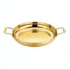 Soga 24cm Flat Base Seafood Dry Pot in Elegant Gold Color with Durable for Kitchen Essential, home & living > kitchen & dining > cookware > casserole dishes, , , , ,  - NZ DEPOT 1