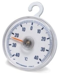 THERMOMETER 65mm 4040C White Plastic Case Thermometers COMPONENTS NZ DEPOT