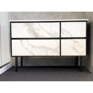 Vanity - Ava Series 1200mm - Black Marble Pattern, Wall Hung - NZ DEPOT