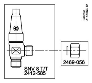 ACCESSORY BLIND NUTGASKET G12 SNV ST Industrial Valves 148H3450