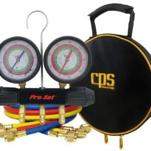 Buy Cps - Manifold 2-Valve Workingmans R134A/R22/404A C/W Hoses MT2T7P5 Front View