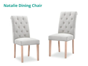 Ds Natalie Dining Chair X2 Linen Beige Pr71835 Dining Chairs Nz Depot - Nz Depot