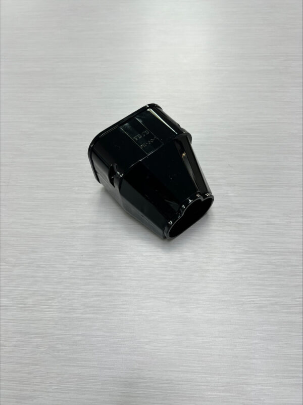 Duct End Socket 80mm Black BDE-80 -
