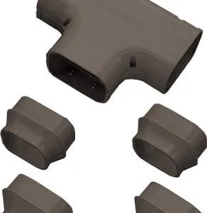 Buy Inaba - Duct Tee Joint - 77Mm (Black) ST-77B Front View