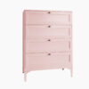 Lonna Steel Tallboy 4-Drawer Pink