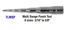 Buy CPS Multi Swage & Punch 3/16" To 5/8" TLMSP Front View