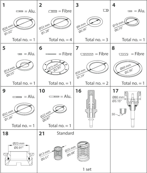 Industrial Valves, Industrial Valves, COMPONENTS.