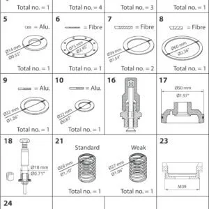 Buy Danfoss Overhaul Kit, Overhaul Kit 027F0663 Front View