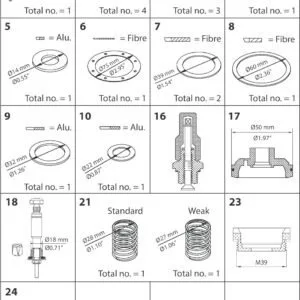 Buy Danfoss Overhaul Kit, Overhaul Kit 027F0669 Front View