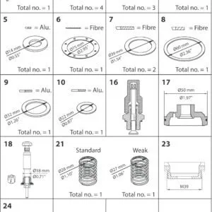 Buy Danfoss Overhaul Kit, Overhaul Kit 027F0676 Front View