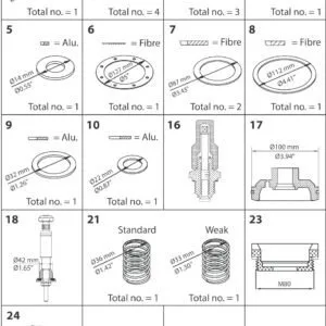 Buy Danfoss Overhaul Kit, Overhaul Kit 027F0710 Front View