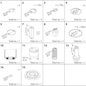 Buy Danfoss Overhaul Kit, Overhaul Kit 032F2341 Front View