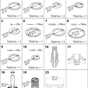 Buy Danfoss Pmlx, Size 32, Overhaul Kit 027F0563 Front View