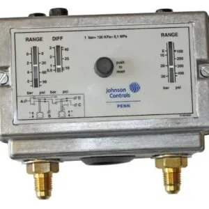 Buy Johnson Controls Penn Dual Pressure Control 0.5-7/3-30Bar Auto Low Hp Manual P78MCA-9300 Front View