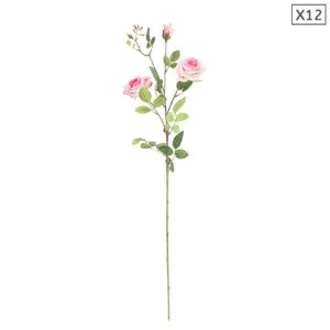 Buy SOGA 12pcs Artificial Silk Flower Fake Rose Bouquet Table Decor Pink Online - Home & Living/Home Decor/Artificial Plants - 1 - NZ Depot Free Shipping