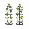 SOGA 2X 7 Tier 8 Pots Black Metal Plant Rack Flowerpot Storage Display Stand Holder Home Garden Decor, Home & Living>Home Decor>Indoor Pots, Planters and Plant Stands, , , , ,  - NZ DEPOT 1