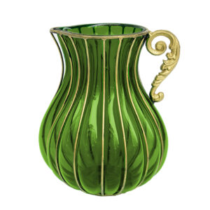 SOGA Green European Colored Glass Home Decor Jar Flower Vase with Metal Handle, Home & Living, Home Decor, Vases, , ,  - NZ DEPOT 1